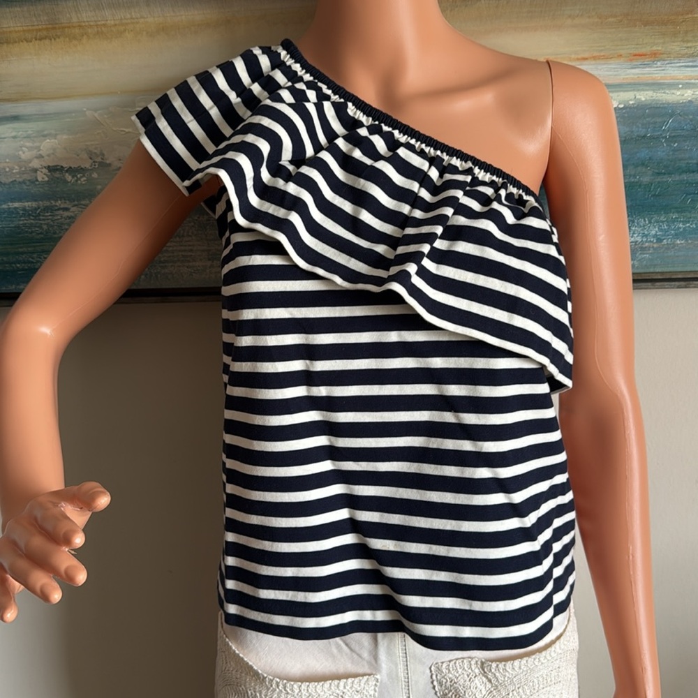 J Crew One Shoulder Top